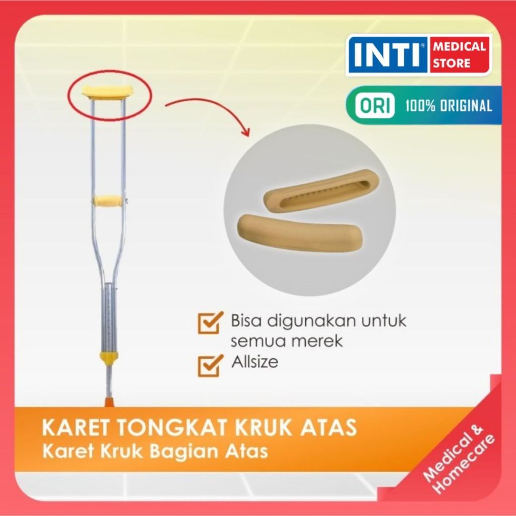 GEA Medical | Karet Kruk Bagian Atas | Karet Tongkat Kruk Atas