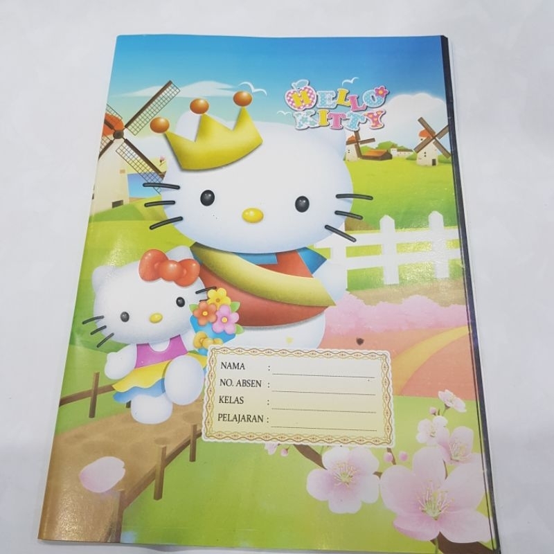 

Sampul Buku Kertas Gambar Hello Kitty Hijau Ukuran Quarto