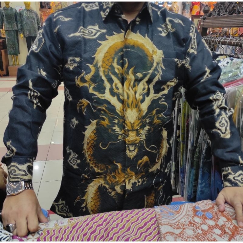 Kemeja Batik Dobby
