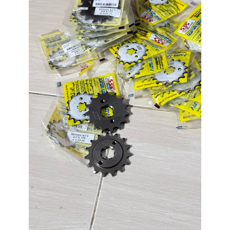 Gir Ger Gear Depan SSS RACING Tripel S 415 428 ukuran  14 15  CB GL MEGAPRO TIGER CB150R CBR150 SONI