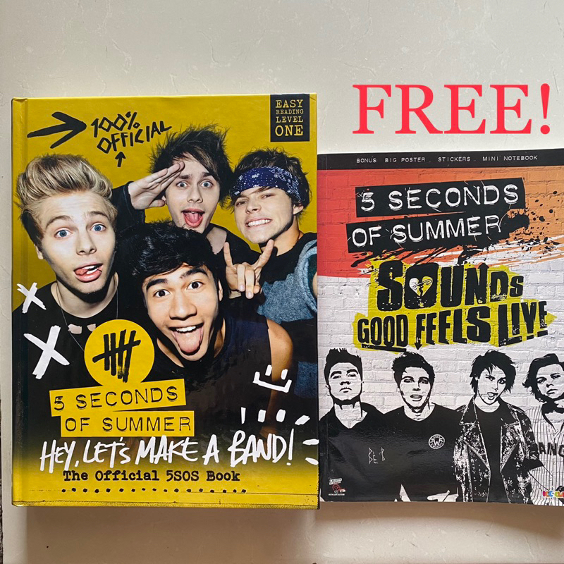 5 SECOND OF SUMMER BOOK HEY LET'S MAKE A BAND THE OFFICIAL 5SOS BOOK | LUKE HEMMINGS MICHAEL CLIFFOR