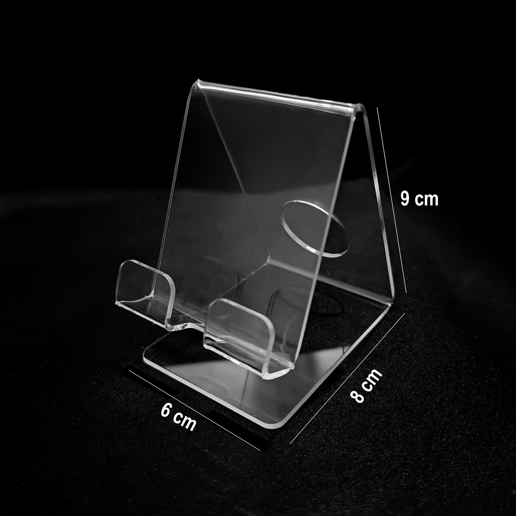 Stand HP Acrilik tebal 3mm Tempat HP Tatakan Dudukan HP DI Meja