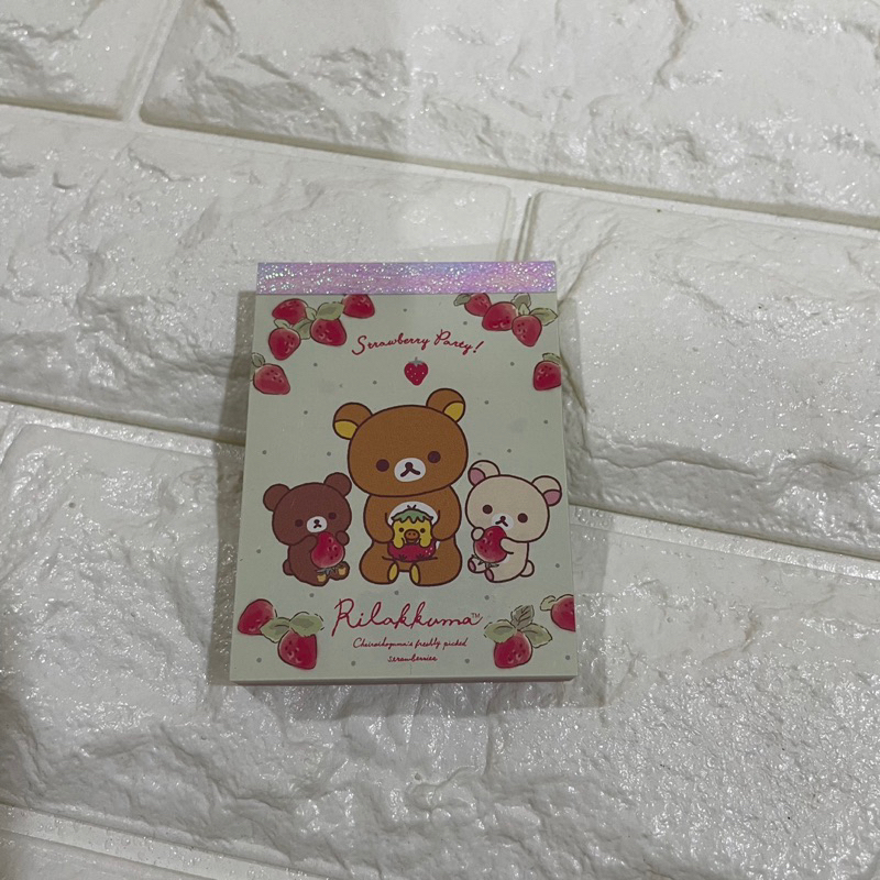 

memo jepang rilakkuma san x