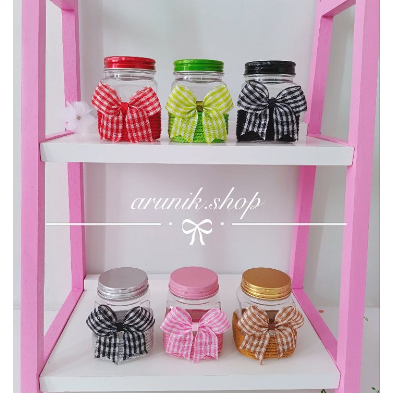 toples hias, tempat bumbu motif pita size 200 ML