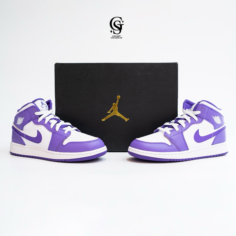 Air Jordan 1 Mid (GS) Purple Violet Original