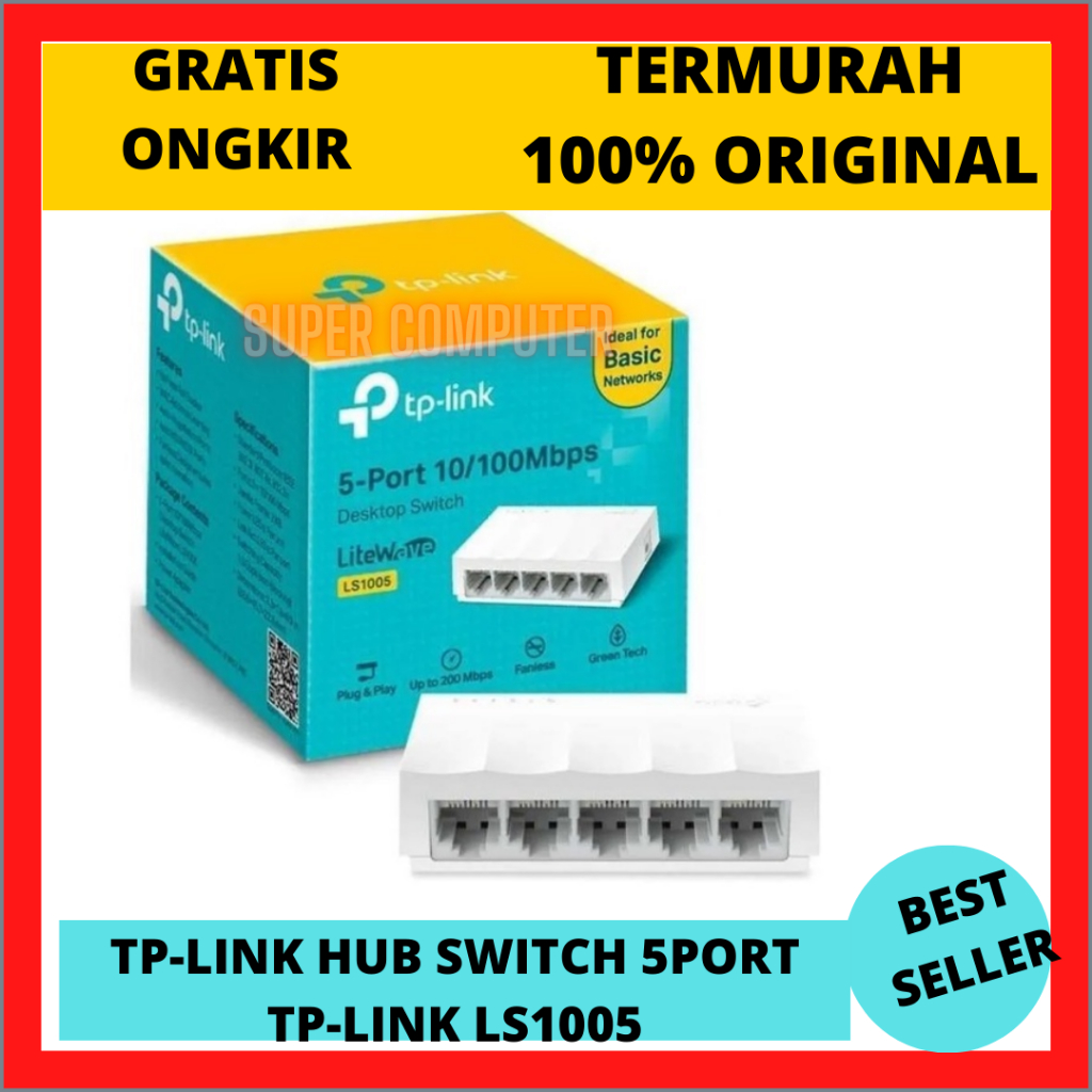 S.C SWITCH HUB TP LINK 5PORT LS1005 / HUB TP-LINK / SWITCH TP-LINK