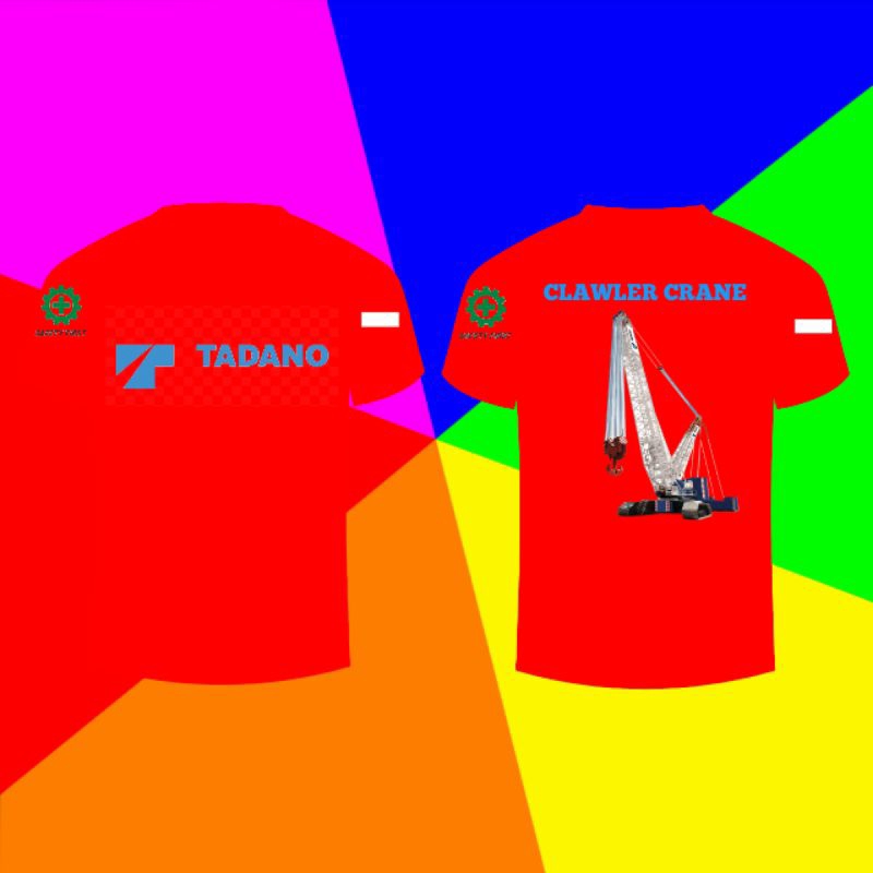 T-shirt kaos operator Crane tadano baju pria distro murah pakaian cowok operator crane