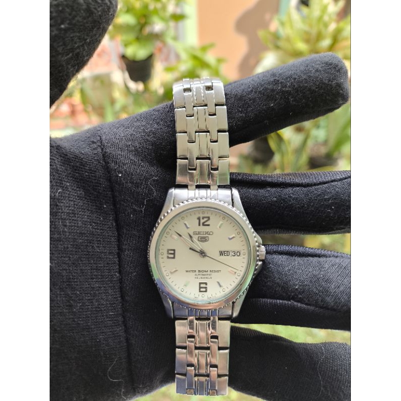 Jam Tangan Seiko 5 Automatic All Original Backcase Transparan Mesin Normal 7S36 Akurasi Bagus Power 