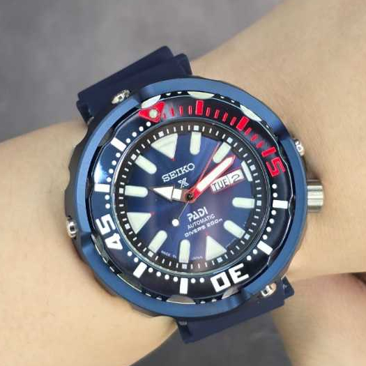 Jam Tangan Pria Seiko Padi Diver 200M Rubber Ultra Clone 48mm Fullset
