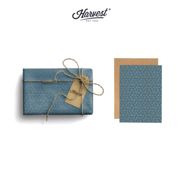 

SPESIAL DISKON Paket Kertas Kado Kartu Ucapan Harvest Wrap Kit Dream Blue