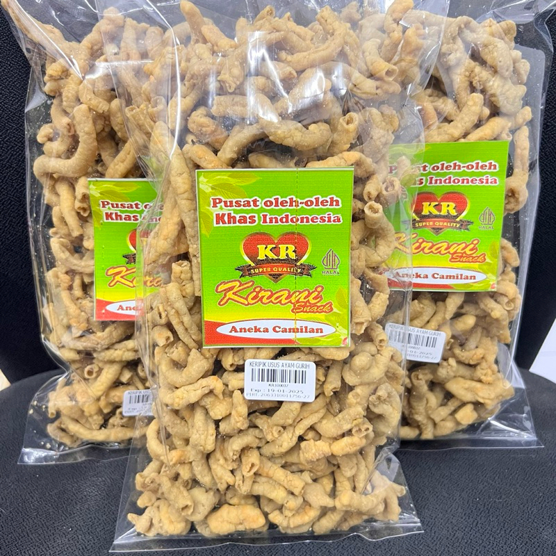 

KERIPIK USUS AYAM 500GR SUPER ENAK GURIH KRISPY