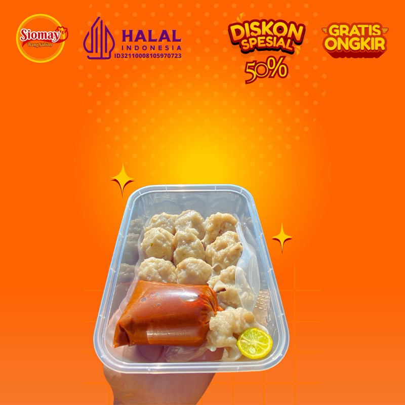 

Siomay Komplit 10 Pcs Plus Bumbu Kacang