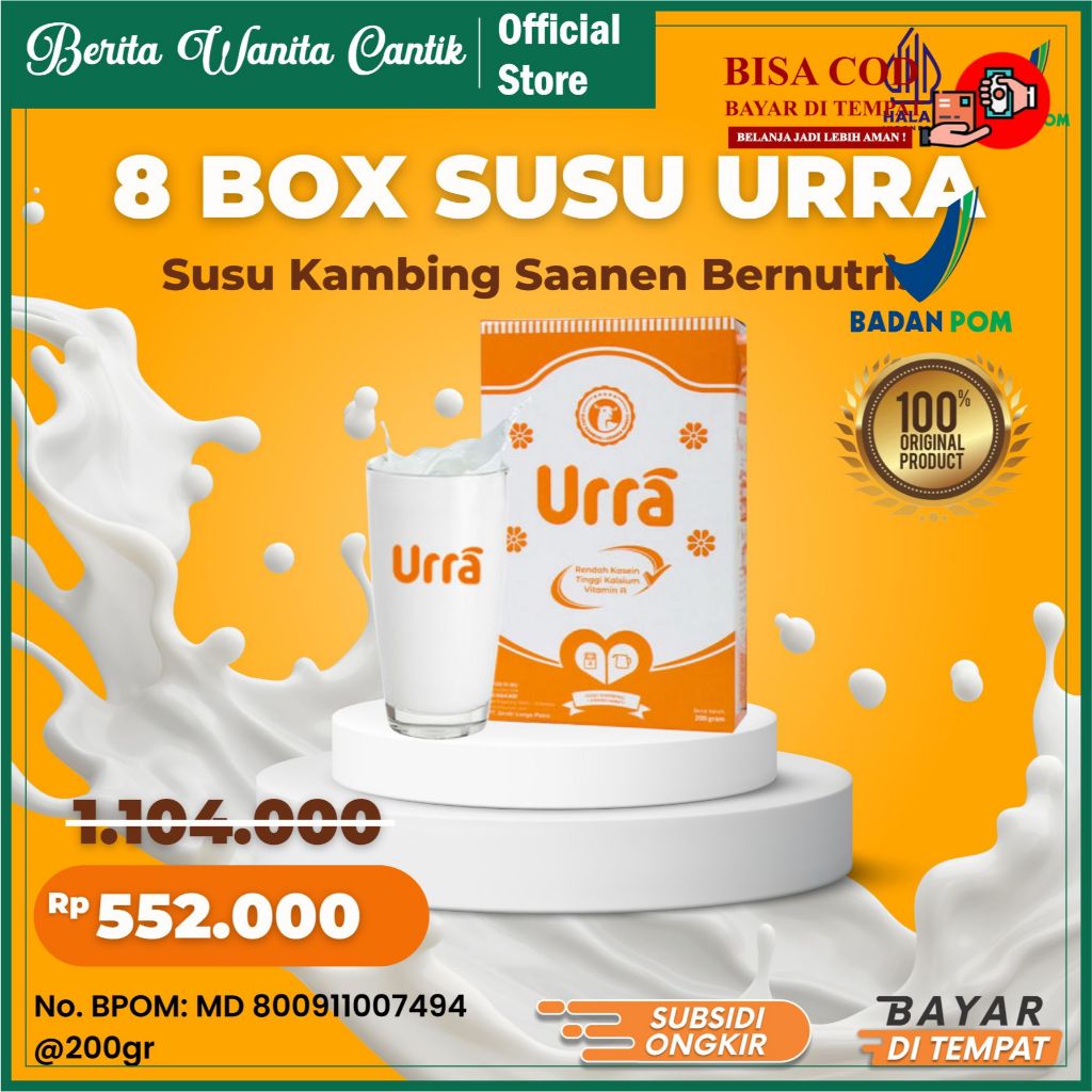 

Susu Lansia Pendamping Makanan Aman Sudah BPOM Bisa COD (8 BOX)