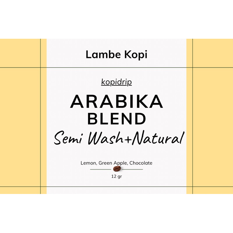 

kopi drip arabika blend