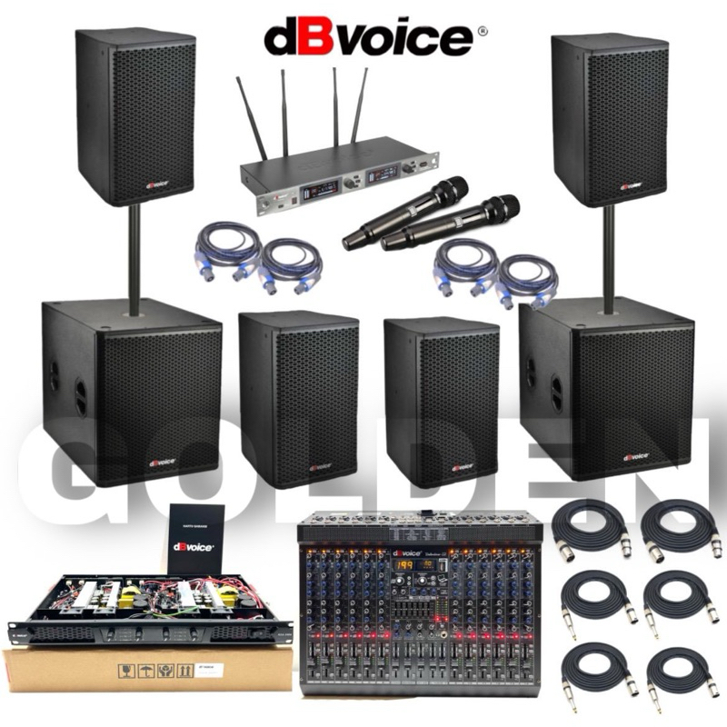 Paket Sound System Karaoke dBvoice KARA12PRO + X15SA Original 12 inch + Subwoofer 15 inch 4+2