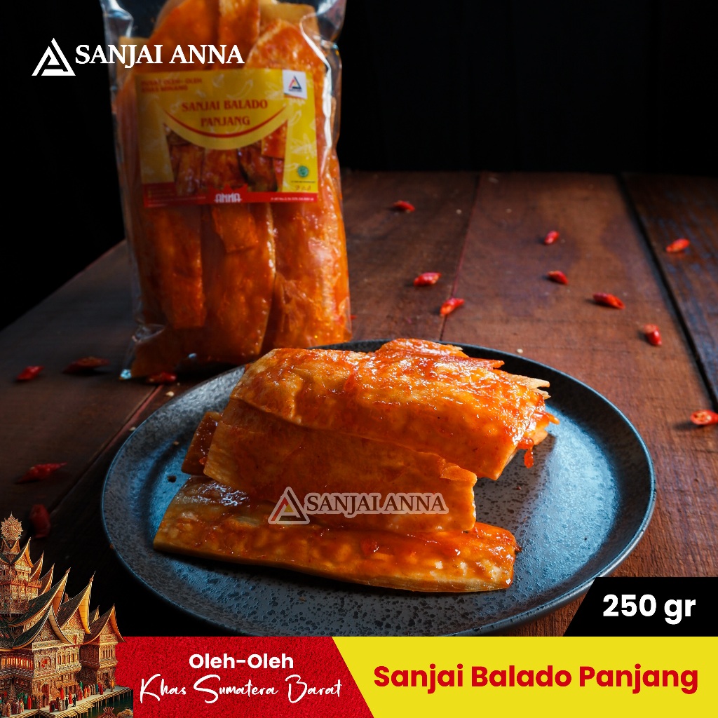 

SANJAI ANNA/SANJAI PEDAS MANIS/SANJAI PAYAKUMBUH/KERIPIK SANJAI BALADO PANJANG 250GR