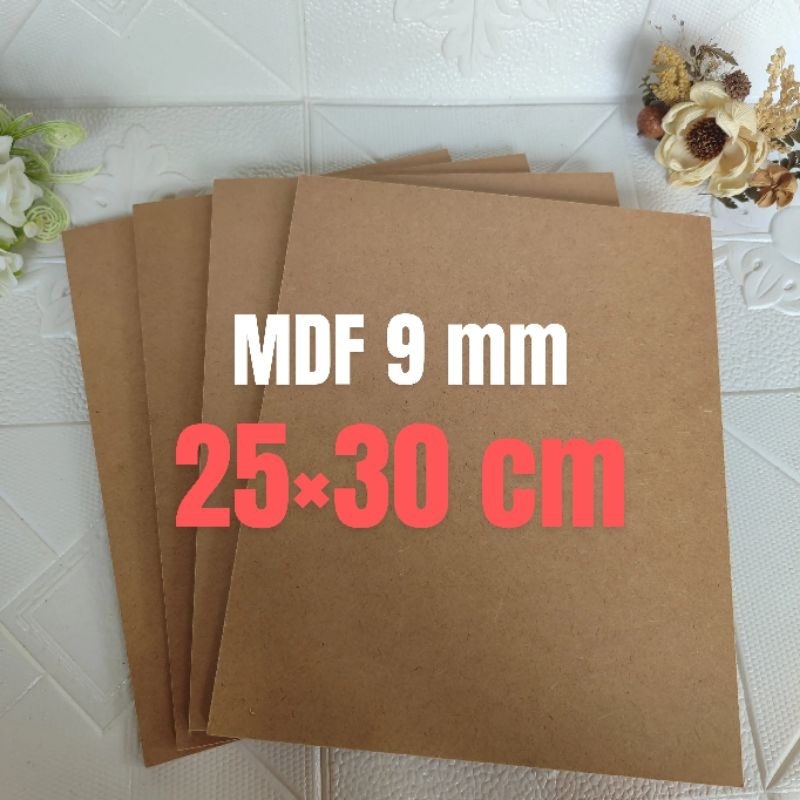 PAPAN kayu mdf murah ukuran 25x30 cm tebal 9 mm