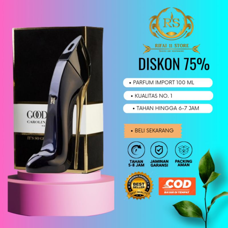 (BISA COD) PARFUM WANITA GOOD GIRL CAROLINA HERRERA ORI IMPORT