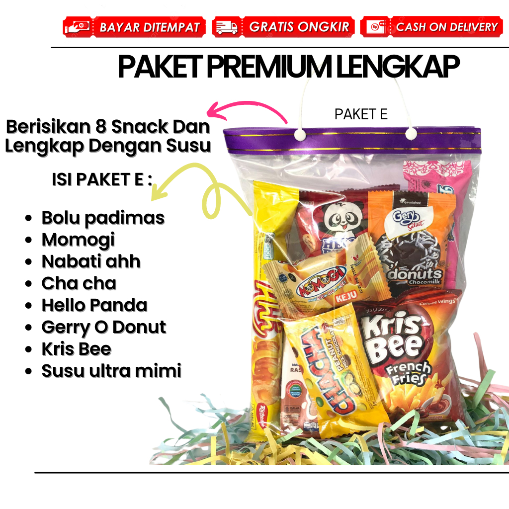

Paket Snack Ulang Tahun Anak Premium Lengkap Hampers Kado Lomba Hadiah Lebaran Bingkisan Ultah