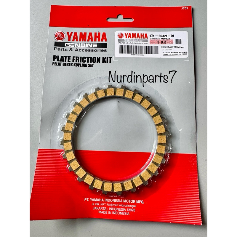 Plat Kopling / Kampas kopling RACING Jupiter Z1 Vega Force Fi injeksi 1DY