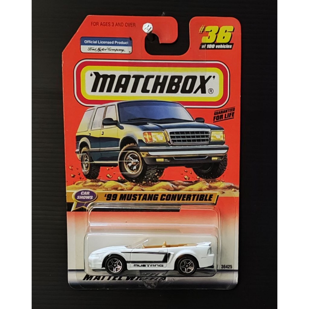 Matchbox 99 Mustang Convertible White