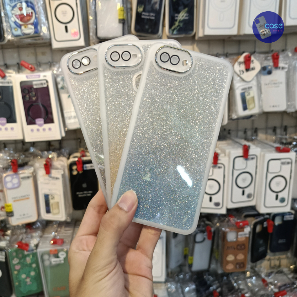 Casing HP Rainbow Glitter Soft Case for Oppo A3S