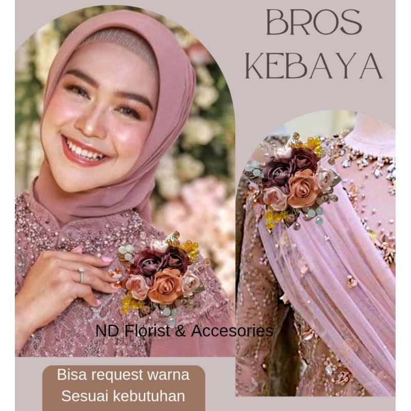 Asher jiera corsage bunga bahu kebaya , bros kebaya| Bros premium | Bros corsage, corsage kebaya