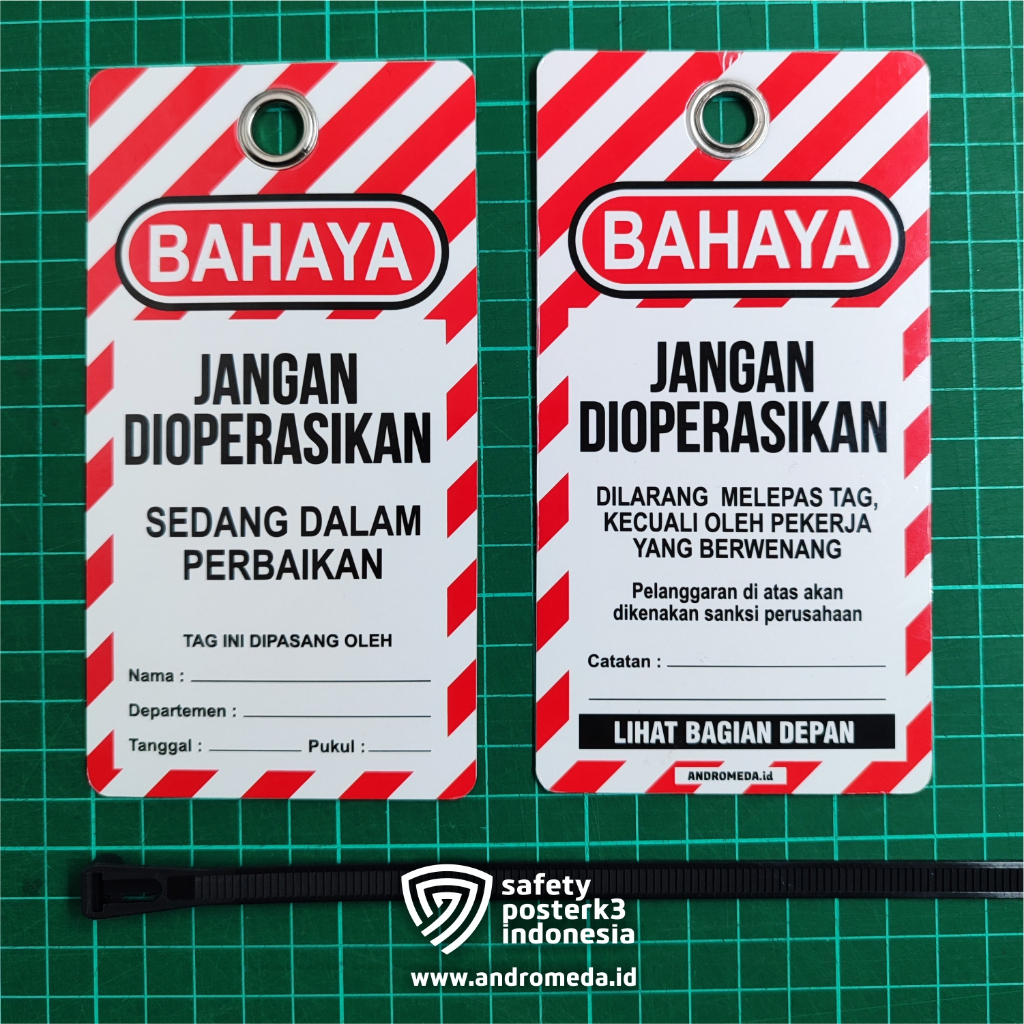 

Tag Loto : Bahaya Jangan Dioperasikan Dalam Perbaikan, Merah Putih, Outdoor Anti Air.