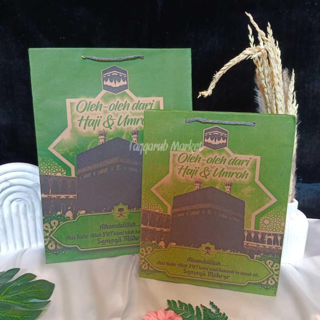 (1 LUSIN) Paper Bag Umroh dan Haji Paperbag Kertas Paper Bag Kertas Tas Haji Umroh Tas Souvenir Haji