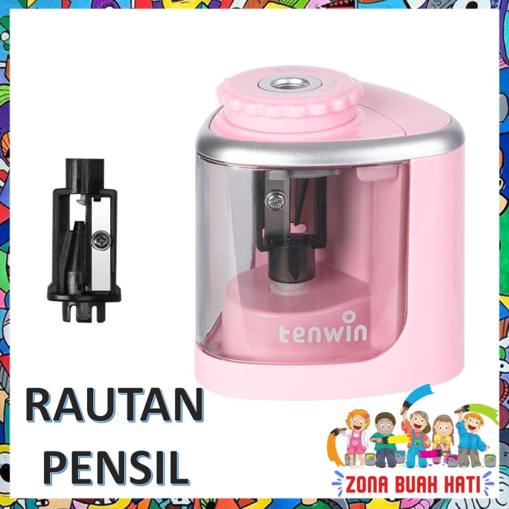 

ZBH Rautan Pensil Listrik Otomatis Manual Baterai Rautan Pensil Elektrik Portebel Pencil Sharpener Rautan Pensil Rotary Pensil 6-8mm Untuk Alat Tulis Sekolah Kantor