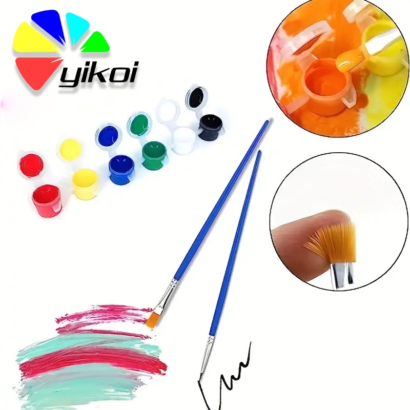 

Yikoi 3mlCat Lukis / Acrylic Paint Set 6 / 12 Warna/Cat lukisan kanvas/acrylic paint