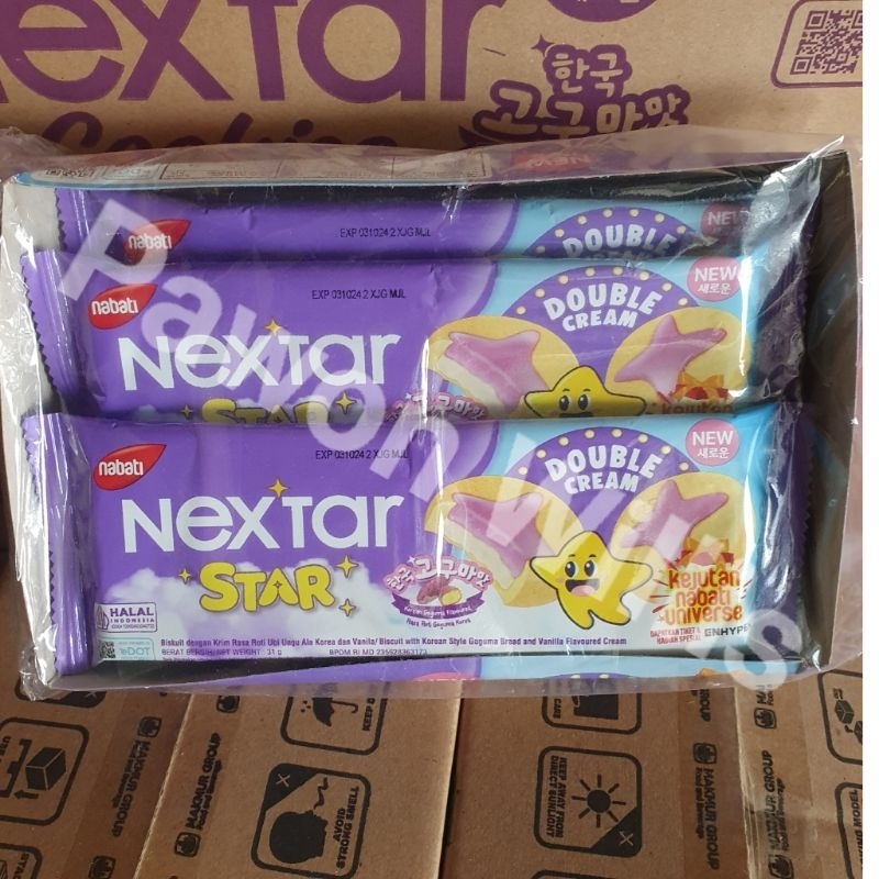 

Nabati Nextar Star Goguma Ala Ubi Ungu 31 gr isi 10 Pcs