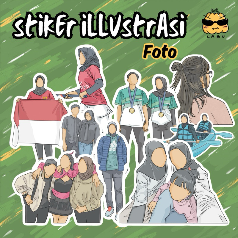 

Stiker Vinyl Ilustrasi FOTO | Custom Design