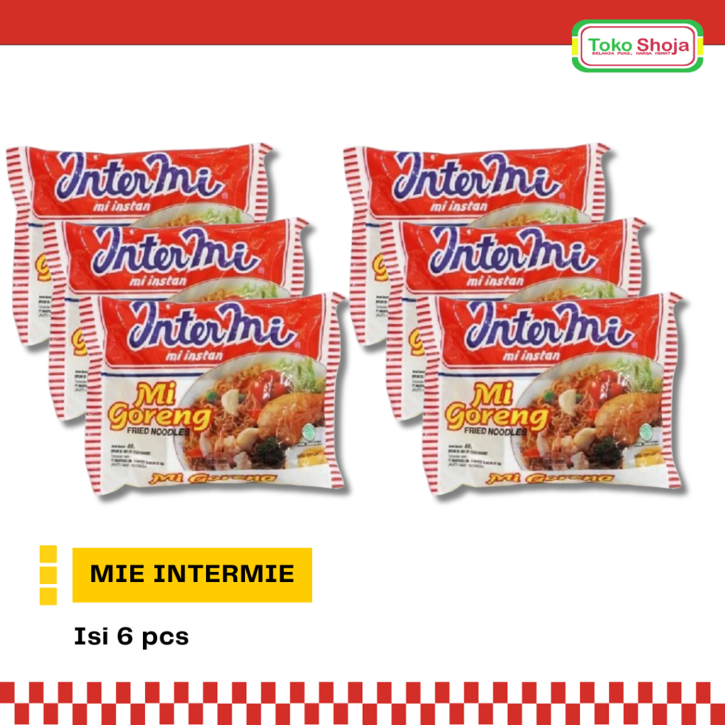 

Mie Intermie 6 pcs mie instan goreng