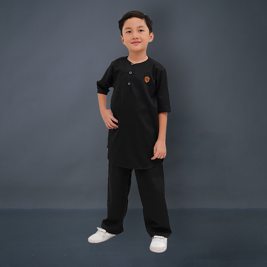 Kawan Muslim - Setelan Koko Anak Laki Laki Usia 1 Sampai 12 Tahun Baju Muslim Anak Lengan Pendek Premium Bahan Katun-3