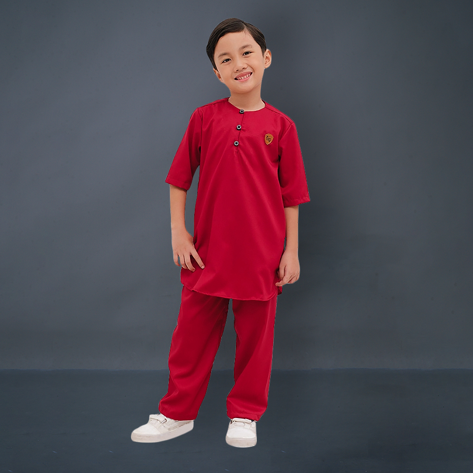 Kawan Muslim - Setelan Koko Anak Laki Laki Usia 1 Sampai 12 Tahun Baju Muslim Anak Lengan Pendek Premium Bahan Katun-5