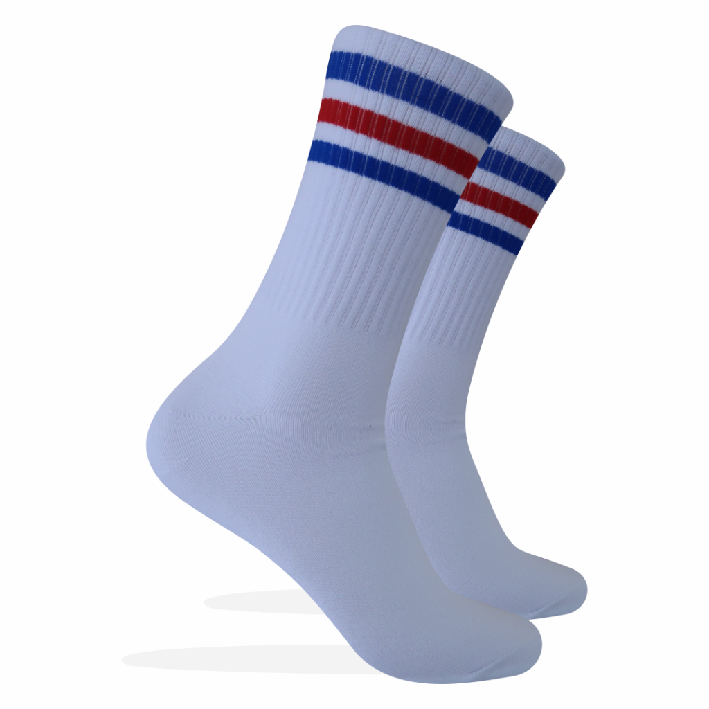 Kaos Kaki Oldschool - Kaos Kaki Skate - Motif Garis G7 - 4LAYER BENANG