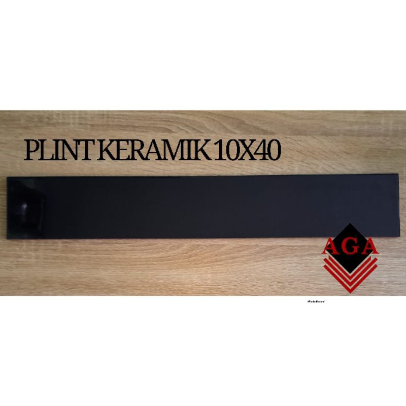 PLINT KERAMIK 10X40 & 8x40 HITAM KILAP