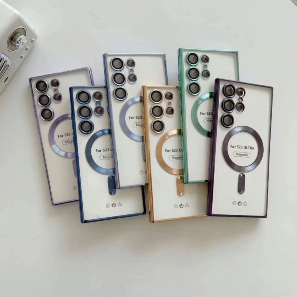 SOFTCASE MAGSAFE ELECTROPLATING CHROME SAMSUNG S24 S24 PLUS S24 ULTRA S22 S22 PLUS S22 ULTRA - U2U.S