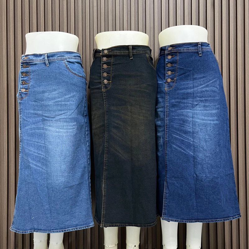 ROK JEANS 7/9 HIGHWAIST KANCING 5 STRETCH