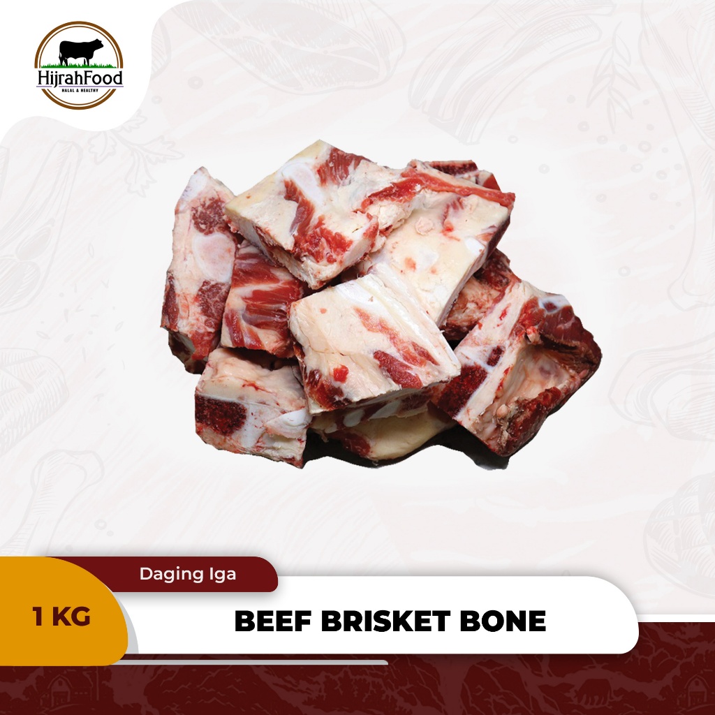 

Iga Tulang Muda Jando Sandung Lamur Sapi 1000 gram Beef Brisket Bone AUS