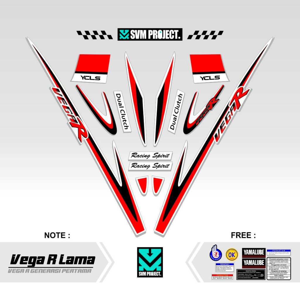 STRIPING VEGA R LAMA MOTIF 12 / STIKER VEGA R OLD / STIPING VEGA R LAMA / SETIKER VEGA R LAMA / LIST