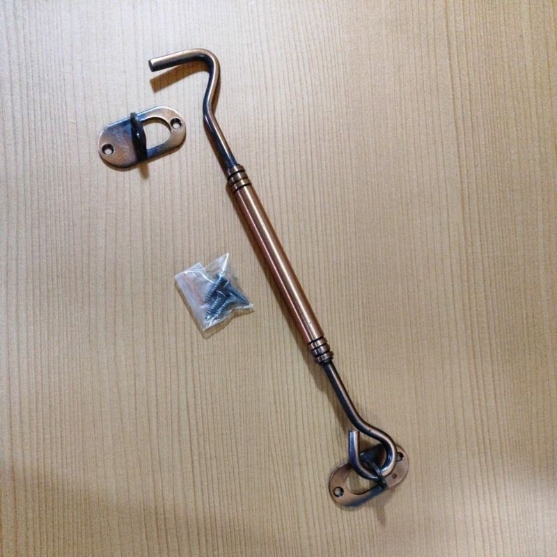 Hak Angin 10" AC coklat pengait jendela