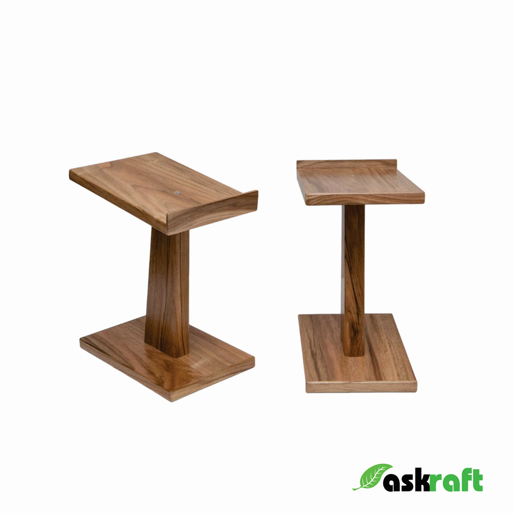 Askraft Furniture Stand Speaker Gaming Kayu Jati