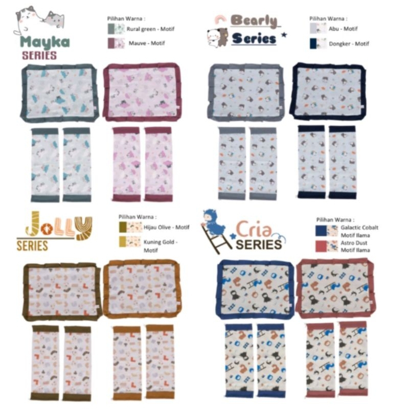 Snobby Sarung Bantal dan Guling Bayi / Sarung Bantal dan Guling Motif