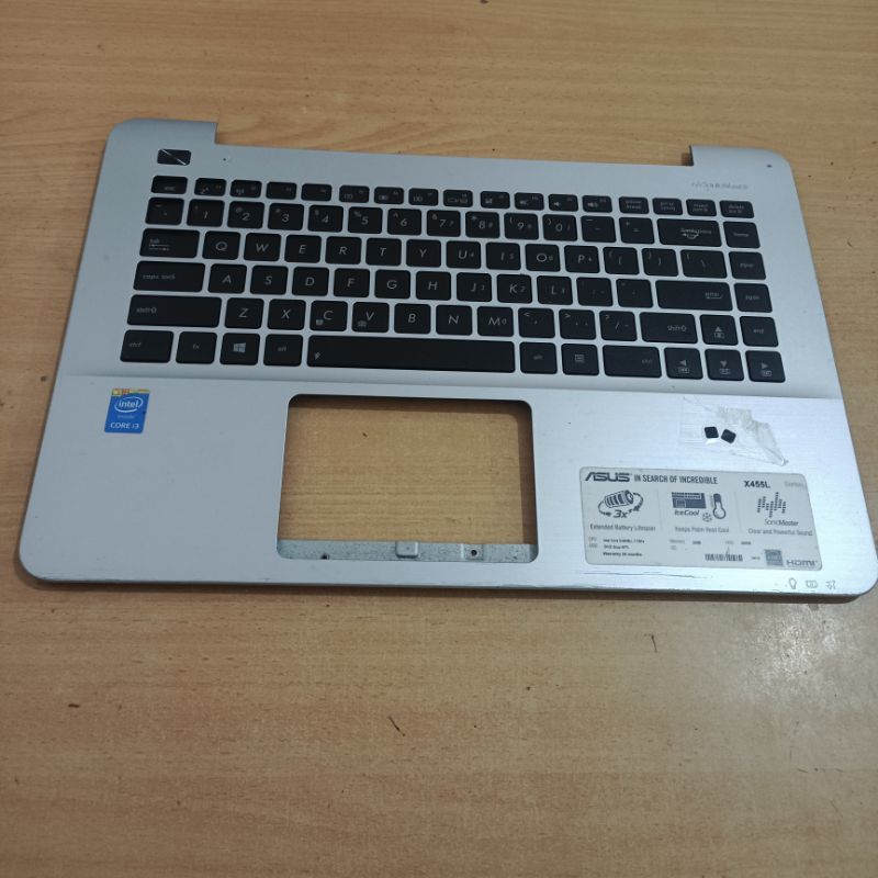 Frame Keyboard Palmrest Laptop Asus X455L A455L