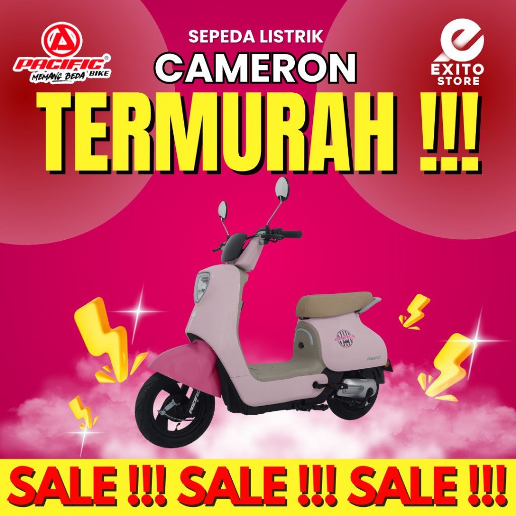 SEPEDA LISTRIK PACIFIC CAMERON 650WATT Garansi Resmi Pacific Exotic