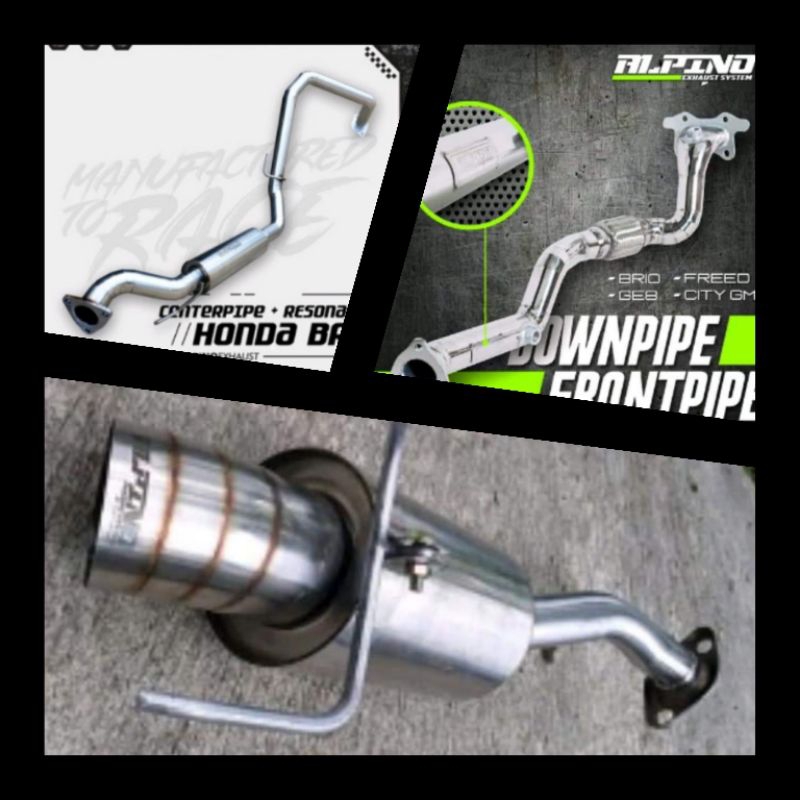 Knalpot Brio Full sistem muffler Alpino S03