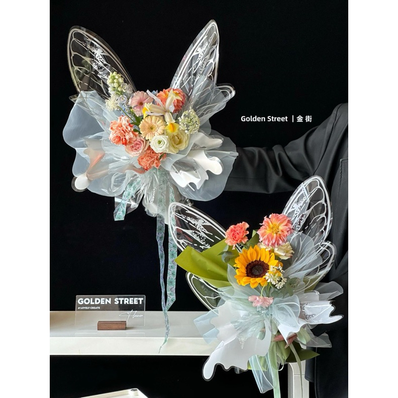 

[READY STOCK 10 PASANG] WRAPPING BUTTERFLY KERTAS BUKET KUPU-KUPU KERTAS BOUQUET BUNGA