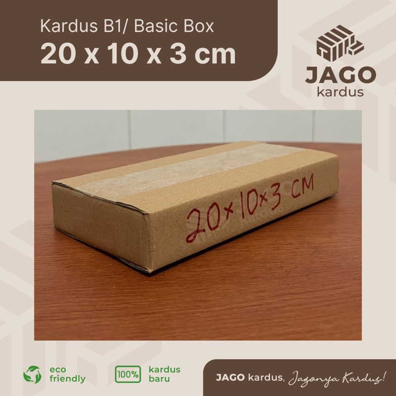 

Kardus Box Baru Polos Uk 20x10x3 cm